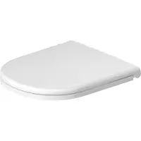 Duravit D-Code WC-Sitz, abnehmbar, Pinbefestigung, mit Absenkautomatik (SoftClose), Scharniere aus Edelstahl, Weiß hochglänzend, 0028190000, Ausführung: Scharniere Selbstmontage