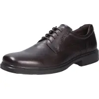 Ecco Schnürschuh "Helsinki 2", Herren, Gr. 50, braun (mokka), Nubukleder, Schuhe Schnürschuh, Freizeitschuh, Halbschuh, Schnürschuh mit herausnehmbarem Fußbett