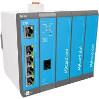 Insys Microelectronics icom MRX5 DSL-B, mod. xDSL-Router, Ethernet-WAN, Schnelles Ethernet, Blau, Grau