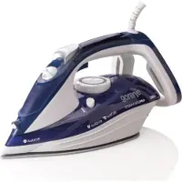 Gorenje SIH2600BLC, Dampfbügeleisen, Keramik-Bügelsohle, 2,5 m, 90 g/min, Blau, 30 g/min