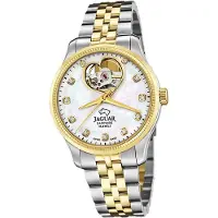 Jaguar Edelstahl Damen Uhr Analog Elegant silber gold Coeur D2UJ995/1