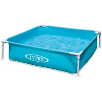 Intex 157173NP Frame Pool Mini 122 X 122 X 30 Cm (L X B X H) Farbe: Blau