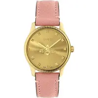 Gucci Damenuhr YA1265041 mit Lederband rosa