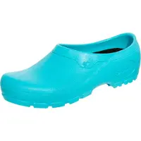 Saliha Clog "Multi Clog geschlossen", Damen, Gr. 39, blau (türkis), Obermaterial: 100% Polyurethan PU., Schuhe Clog