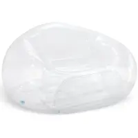 Intex Luftsessel "TRANSPARENT BEANLESS BAG CHAIR" Gr. 137, transparent, Luftbetten, B/H/L: 127cm x 74cm x 137cm, PVC, Luftsessel, B:127cm H:74cm L:137cm