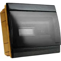 Marlanvil Unterputz Verteilerkasten IP40 8/10 Module schwarz M-L 970.08.N