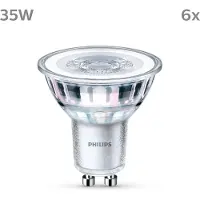 Philips Spot 35W PAR16 GU10 x6, 3,5 W, 35 W, GU10, 255 lm, 15000 h, Warmweiß