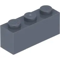 LEGO 50 Stück 3622 Stein Brick 1x3 Part Basic Steine 50 Dunkles Bläuliches Grau