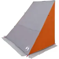 vidaXL Heckklappenzelt Grau und Orange 140/190 x 150 x 185 cm Taft