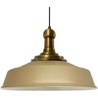 Bamyum Pendelleuchte Asletl-Knob Hängelampe Ø41 cm Beige Vintage Lampe