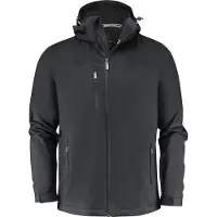 James Harvest Herren Funktionsjacke Coventry mit Wassersäule 5.000 mm, wasserdichten Reißverschlüssen und abnehmbarer Kapuze