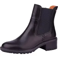 Pikolinos Damen Stiefelette Leder Chelsea Boot mit Blockabsatz Medina W0D-8792, Größe:38 EU, Farbe:Schwarz