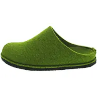 Iesse Schuh Haflinger Flair Soft Uni Hausschuh in Grün, Größe 46