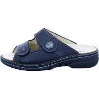 Finn Comfort Pantolette Sarezzo 5007-900931, Glattleder mit Stretcheinsatz, Schwarz, Weiches Fußbett zum Wechseln 43