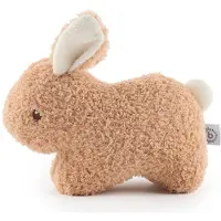 KG Bieco Bieco Kuscheltier Hase Fine aus Bouclé mit quietschender Karotte | 20 cm | Baby Plüsch Hase Stofftier | Teddy Plüschtier Hase Kuscheltier Plüschtier Stofftierhase Baby Kuscheltiere Mädchen Baby
