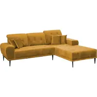 Mirjan 24 Ecksofa Rapallo, Stilvoll Polstermöbel, Modernes Eckcouch, Polstersofa vom Hersteller (Farbe: Tiffany 8, Seite: Rechts)