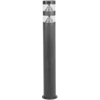 LINDBY LED-Wegelampe Lanea, 60 cm, schwarz, Edelstahl, IP44