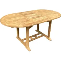 Linder Exclusiv GmbH Teak Tisch Gartentisch Garten ausziehbar Esstisch Teakmöbel Holztisch 210/160cm