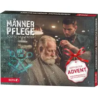 Roth Adventskalender Männerpflege, gefüllt mit 24 Pflegeprodukten für den Mann