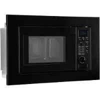 Bomann Einbaumikrowelle mit Grill | 60cm | 800W Mikrowelle | 1000W Grill | inkl. Grillrost und Drehteller | 20L Mikrowelle | MWG 2215 EB schwarz