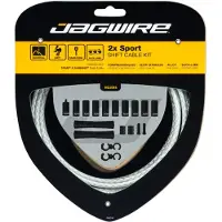 Jagwire Schaltzugset Road & Mountain Sport Universal Weiß geflochten - präzis...