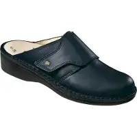 Finn Comfort Aussee Damen Clog blau Glattleder - Größe: 43