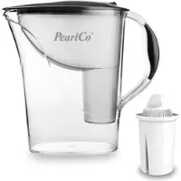 Pearlco 289005 Wasserfilter Anthrazit inkl. 1 Classic Filterkartusche – kompatibel mit Brita Classic