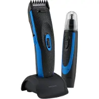 ProfiCare Haarschneidemaschine-Set mit Nasenhaarentferner | 3 - 16 mm | 9 Stufen | mit Ladestation | Edelstahl-Scherkopf | Barttrimmer | PC HSMR 3052