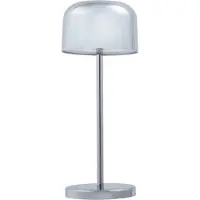 LUCANDE LED-Akku-Tischleuchte Quill, chrom, CCT, dimmbar