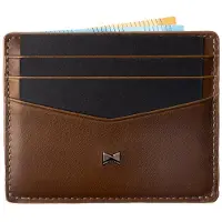 Gentlemen Kartenetui - Kreditkartenetui aus Echtleder mit Münzfach & RFID-Schutz - Slim Wallet Herren - Geldbeutel mit Scheinfach & Tracker-Fach