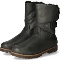 Andrea conti Winterstiefeletten Damen Glattleder Grau Größe: 39