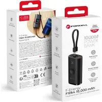 Forcell Powerbank F-Energy F10K4 PD QC3.0 3A 22,5W 10000 mAh compatible with Apple Watch black