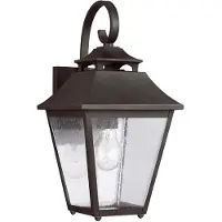 FEISS Außen Wandlaterne, Stahl, Glas klar, H 40,6 cm