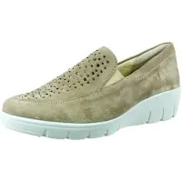 Semler Damen Slipper aus Leder mit Keilabsatz, breitere Weite, Gr. EUR 44,5