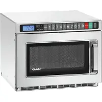 Bartscher Mikrowelle 18180D, 1800W, 18L, 2 Magnetrone, Edelstahl, Touch-Bedienung
