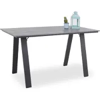 Outdoor Gartentisch PRATO BHT 135x75x76 cm grau Outdoortisch