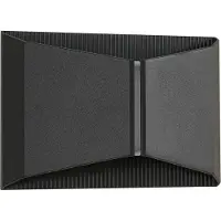 LINDBY LED-Außenwandleuchte Anlira, schwarz, Up & down, IP65