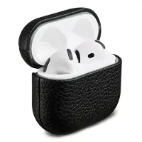 Accezz Echtleder Case Apple AirPods 5 / 4 - Schwarz