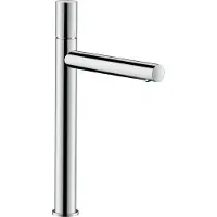 Axor Uno Einhebel-Waschtischmischer 260 für Aufsatzwaschtische mit Zerogriff und Ablaufgarnitur, Chrom