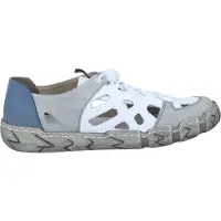 Rieker Damenslipper cement/weiss/jeans L035880 (41/cement/weiss/jeans)