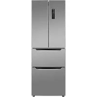 Bomann Kühlschrank mit Gefrierfach | No-Frost | 186cm Kühlschrank | MultiAirflow | 320L | Kühl Gefrierkombination No-Frost | KG 7361 inox