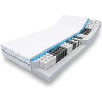 Sleezzze 7 Zonen Taschenfederkernmatratze Sleezzz Smart 90 x 190 cm, Höhe 21 cm, Härtegrad H2/H3