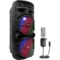 Pyle Partybox, Bluetooth Lautsprecher Groß – 600W Boombox mit Lichteffekten