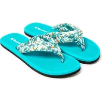 Brasileras Damen Zehensandalen mit rutschfester Sohle bequem schuhe strand/schwimmbad/stadt türkis 40 EU - UBHIS