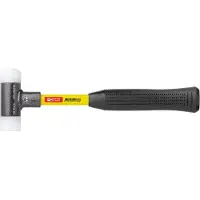 PB Swiss Tools Rückschlagfreier Hammer, mit Nylon-Einsätzen, Superglas-Stiel, 60 mm
