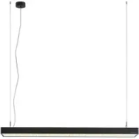 Arcchio LED-Bürohängelampe Susi, schwarz, 120cm, 4000K, DALI