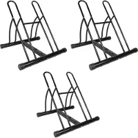 Baumarktplus Fahrradständer für 6 Fahrräder DUO Räder Fahrrad Ständer Rad schwarz Twin