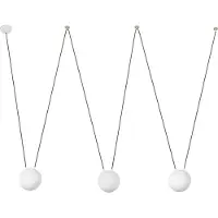 Faro 28375-3L, Weiß, Glas, Metall, IP20, I, 3 Glühbirne(n), E27