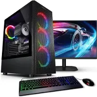 Kiebel.de PC Set Gaming mit 27 Zoll TFT Viper V AMD Ryzen 5 5600GT, 16GB DDR4, AMD Vega Grafik, 500GB SSD, WLAN, Windows 11, Komplettsystem Gaming