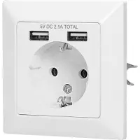 ORNO Einzelbuchse mit Ladegerät Schuko USB OR-AE-13140 (GS)